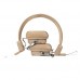 Remax - Wireless Bluetooth 4.1 Stereo Headphones with Microphone Wireless Wired Noise Cancelling Headphones Headsets RB-200HB - Brown